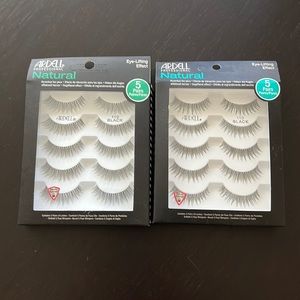 NIB sealed 2 boxes 10-pair Ardell professional Natural 110 black false eyelashes